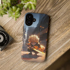 Chibi Zenitsu Lightning Tough Phone Case – Anime Protective Case for iPhone & Samsung, UV Resistant, Durable & Stylish