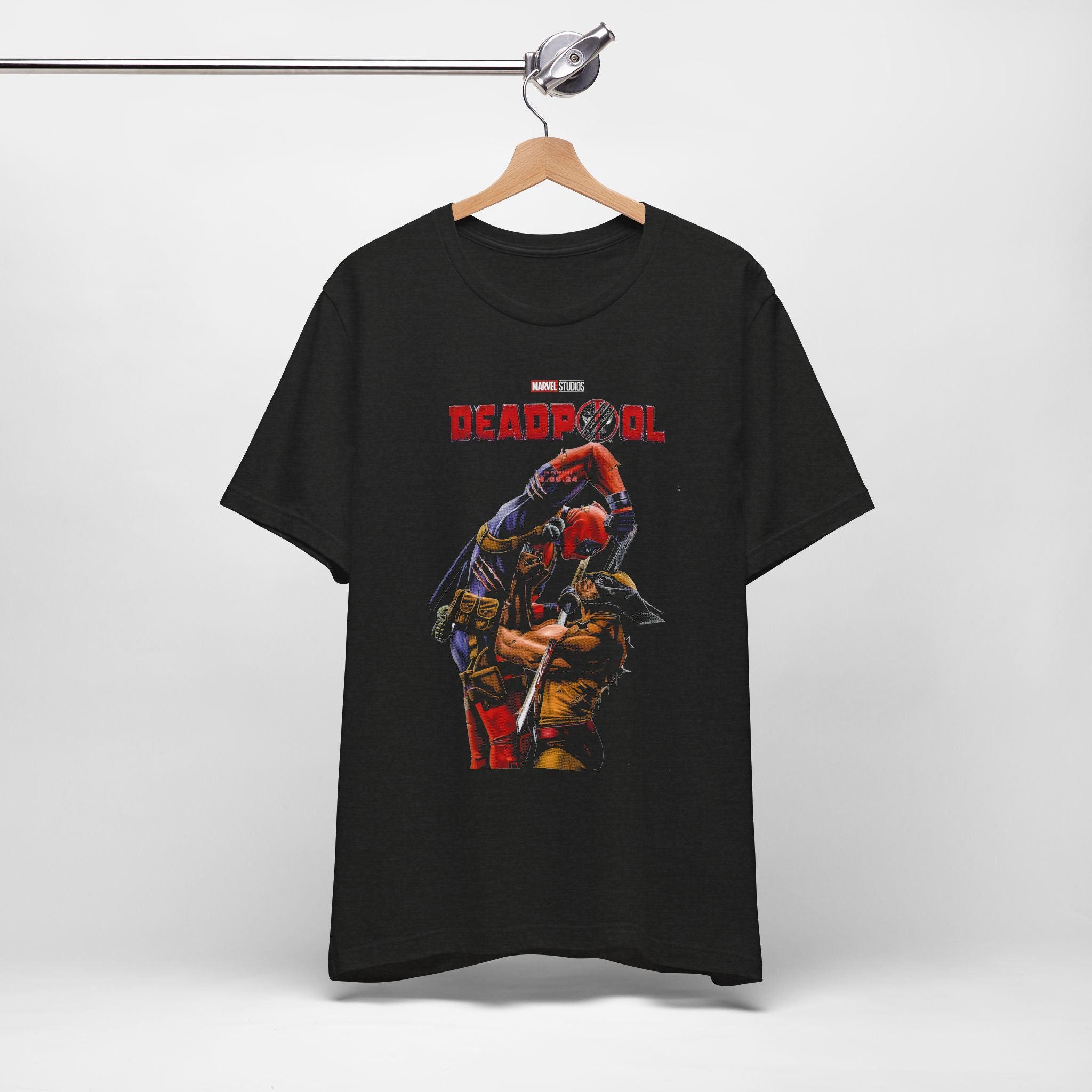 Deadpool Graphic Tee – Marvel Movie Unisex Jersey Shirt | Soft Cotton for Comic Fans & Pop Culture Lovers