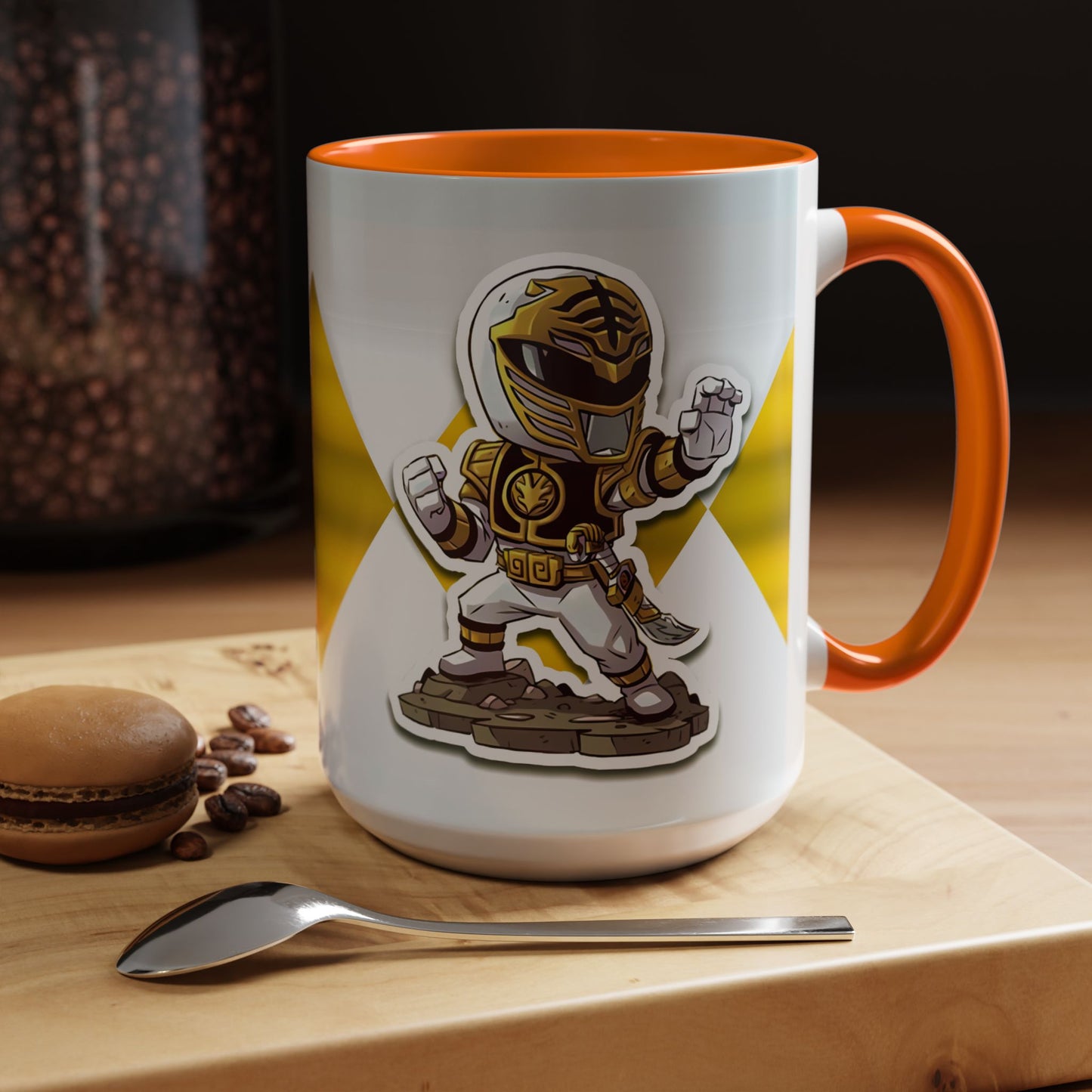 Mug White Ranger Mug – 11oz & 15oz Mighty Morphin Power Rangers Ceramic Cup