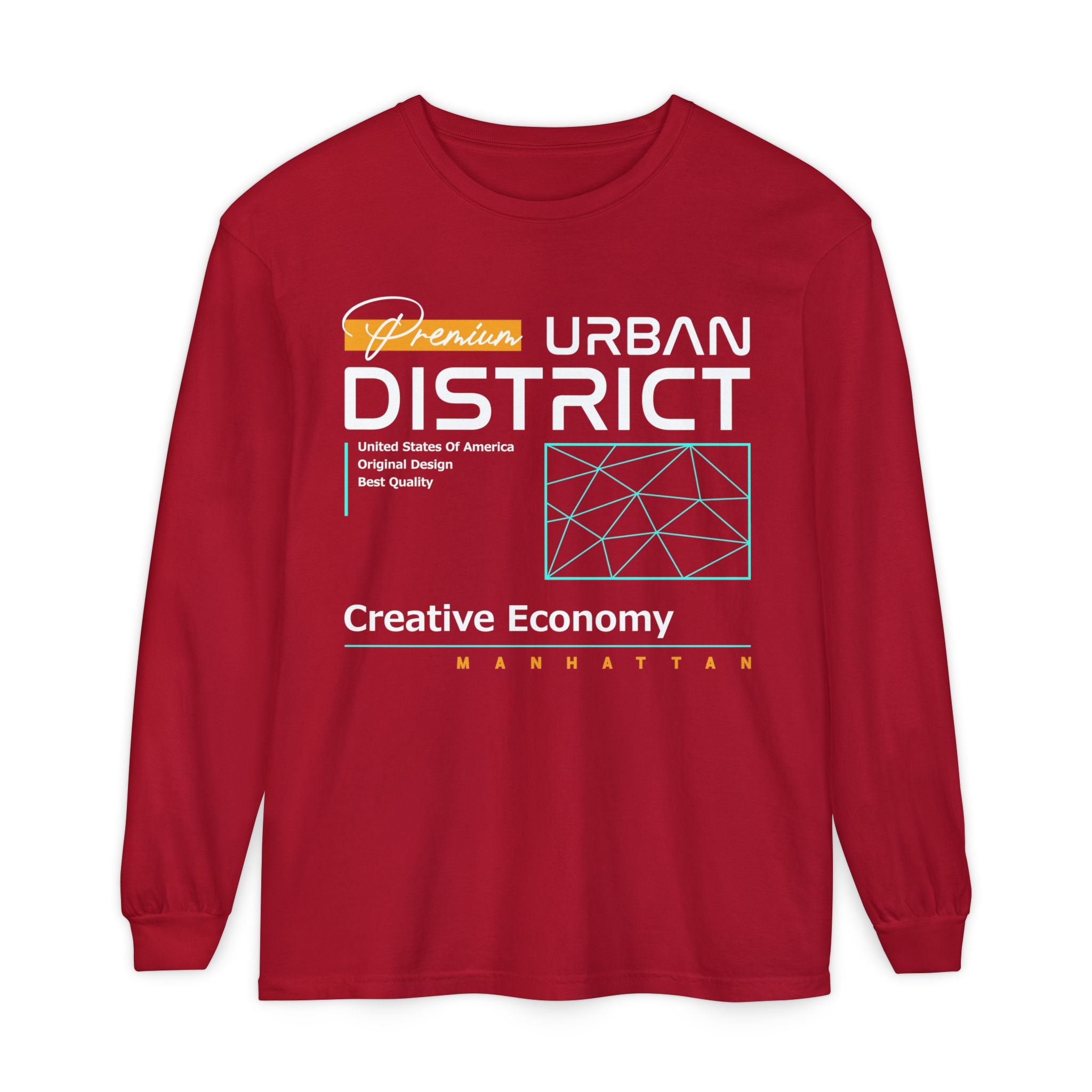 Vintage Graphic Long Sleeve Tee - Urban District Unisex Shirt