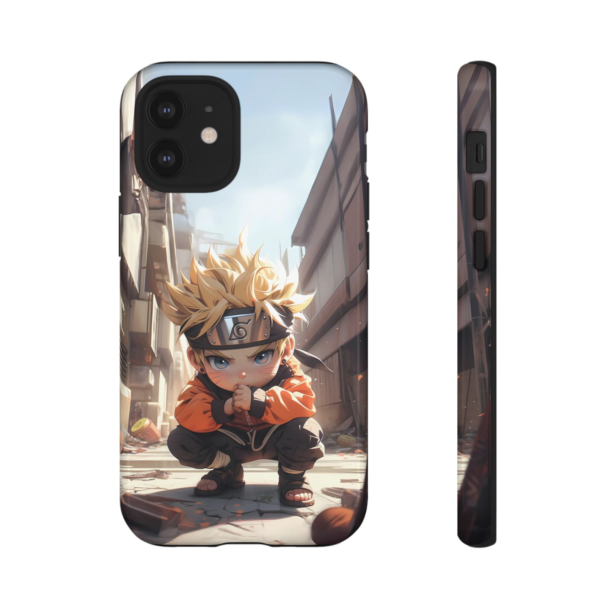 Chibi Naruto Tough Phone Case – Anime Protective Case for iPhone & Samsung, UV Resistant, Durable & Stylish