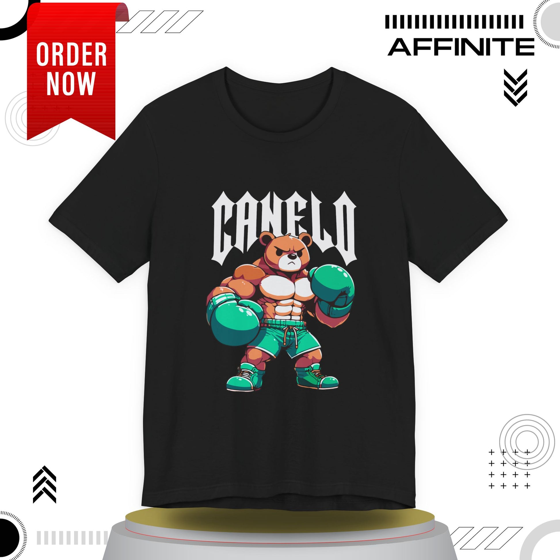 T-Shirt Boxing Bear T-Shirt - Unisex Jersey Short Sleeve Tee Inspired by Canelo