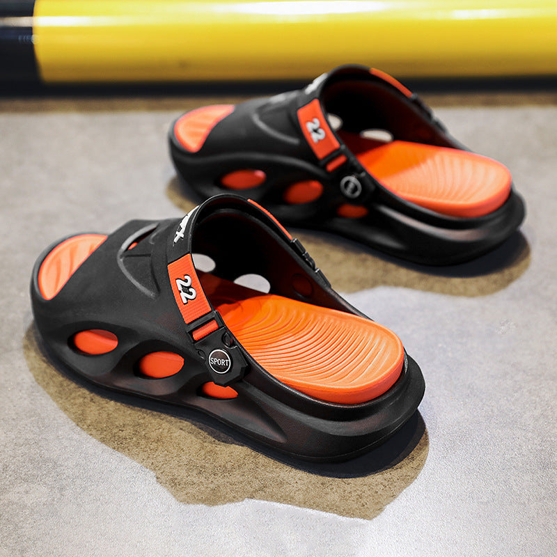 Sandals Men's Beach Shoes Travel Casual Outdoor Black