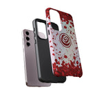 Tough Cases - Red Blossom Elegance Themed Phone Protection for iPhone, Samsung, and Google Pixel (Matte/Glossy)