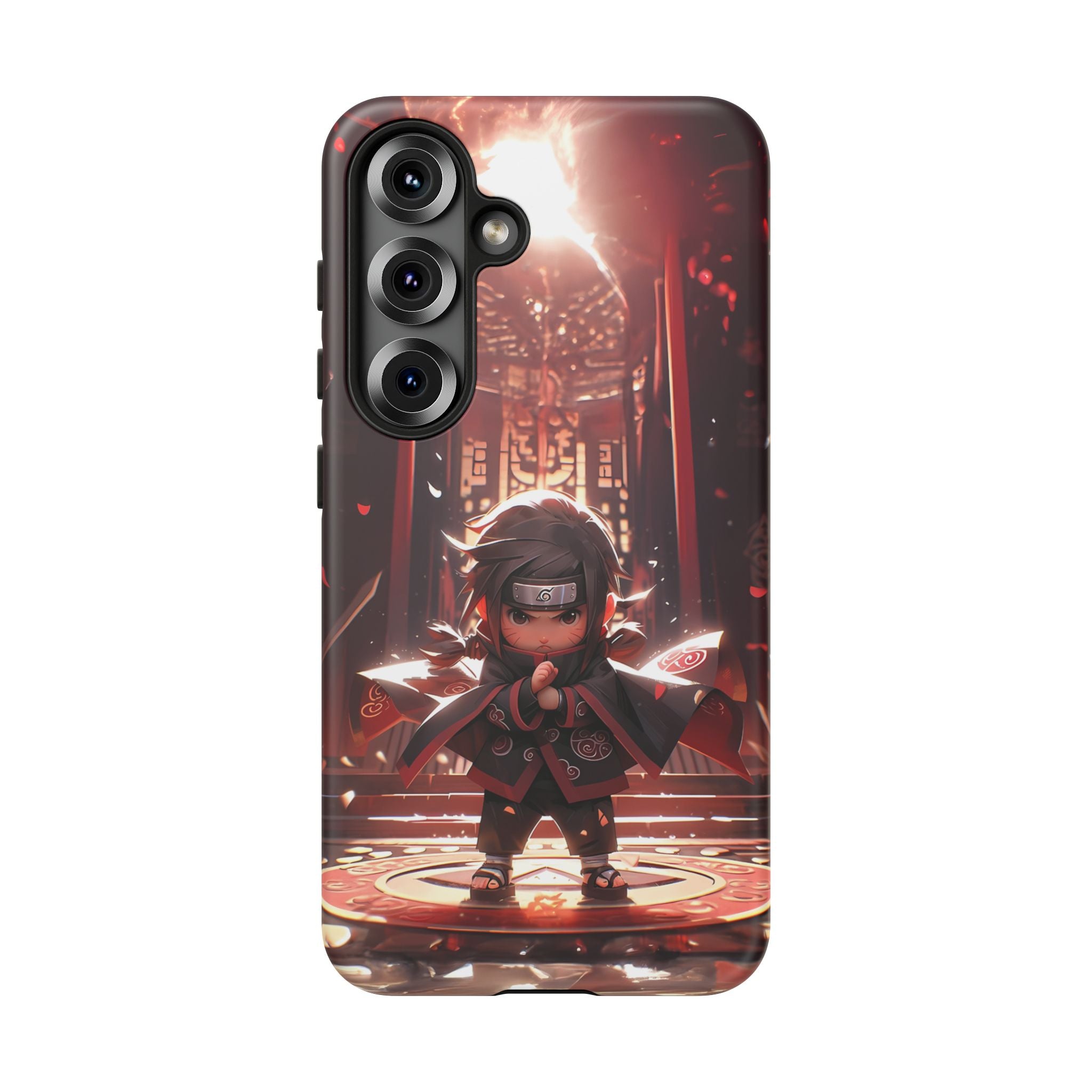 Chibi Itachi Tough Phone Case – Anime Protective Case for iPhone & Samsung, UV Resistant, Durable & Stylish