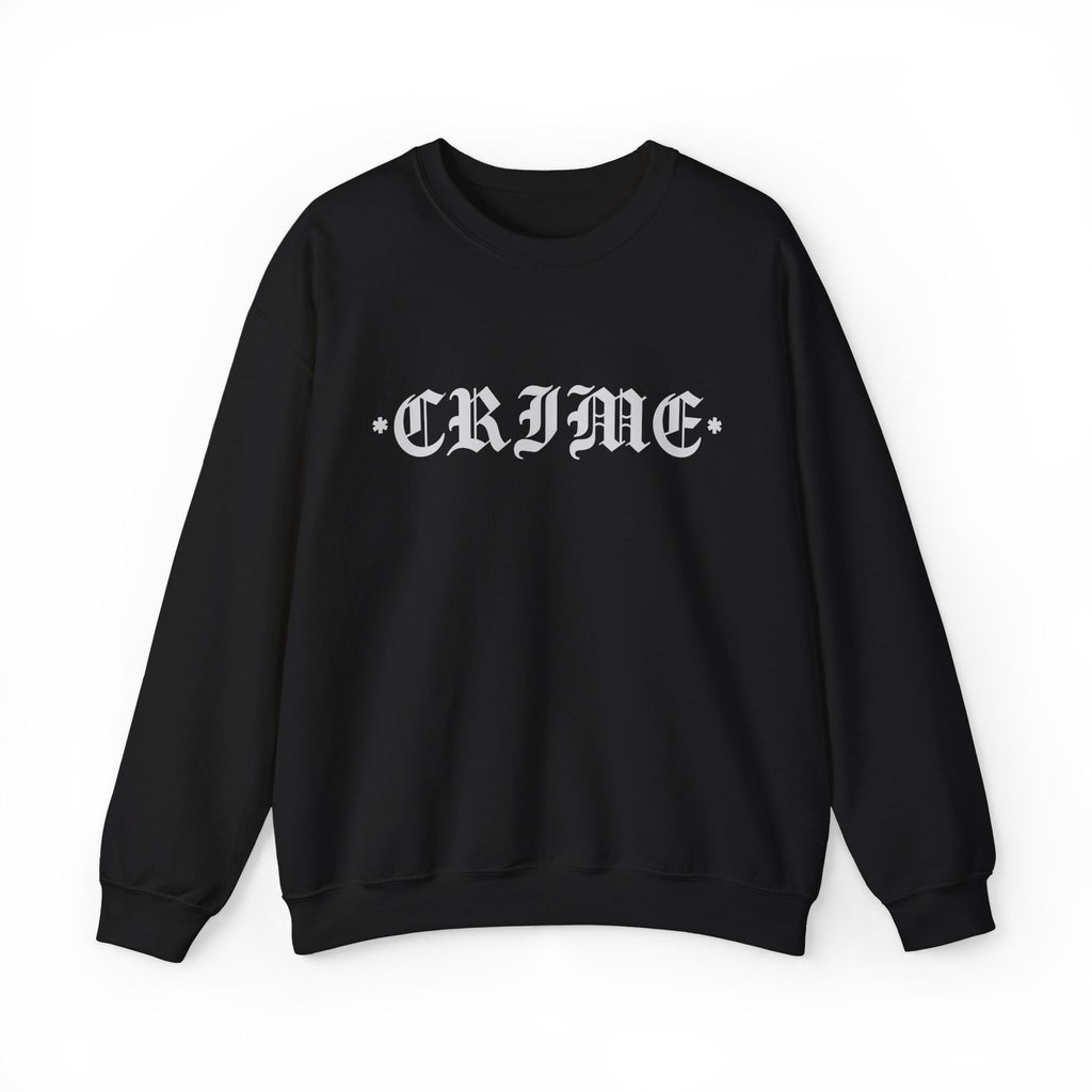 Graphic Crewneck Sweatshirt - Heavy Blend Unisex Crime Design