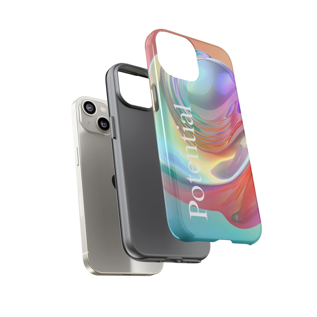 Colorful Phone Tough Case - "Potential" Metamorph Design