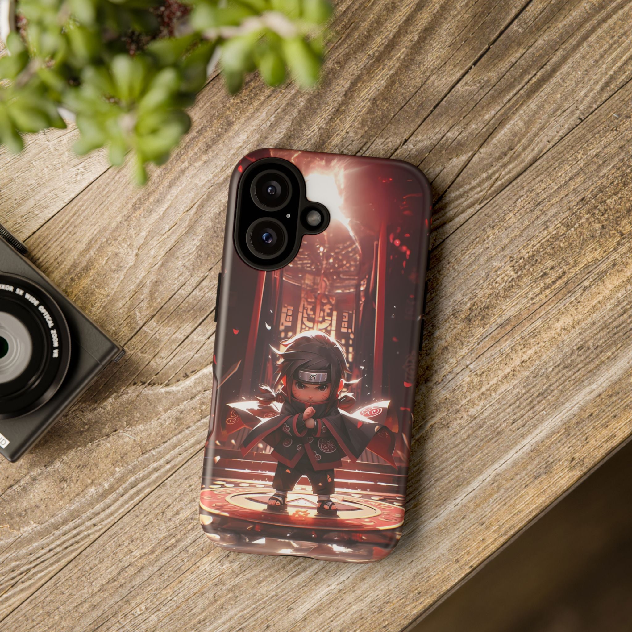 Chibi Itachi Tough Phone Case – Anime Protective Case for iPhone & Samsung, UV Resistant, Durable & Stylish