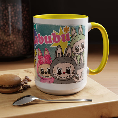 Mug Labubu Character Accent Coffee Mug - Cute and Colorful Design for Fans