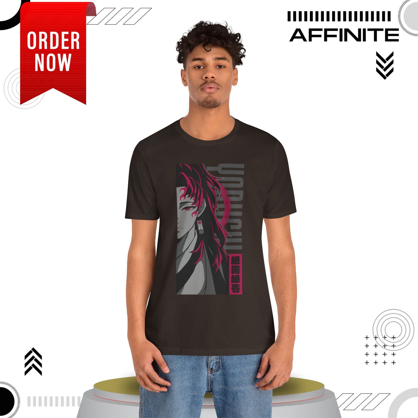 T-Shirt Yoriichi Anime T-Shirt - Demon Slayer Inspired Graphic Tee (Unisex Cotton)