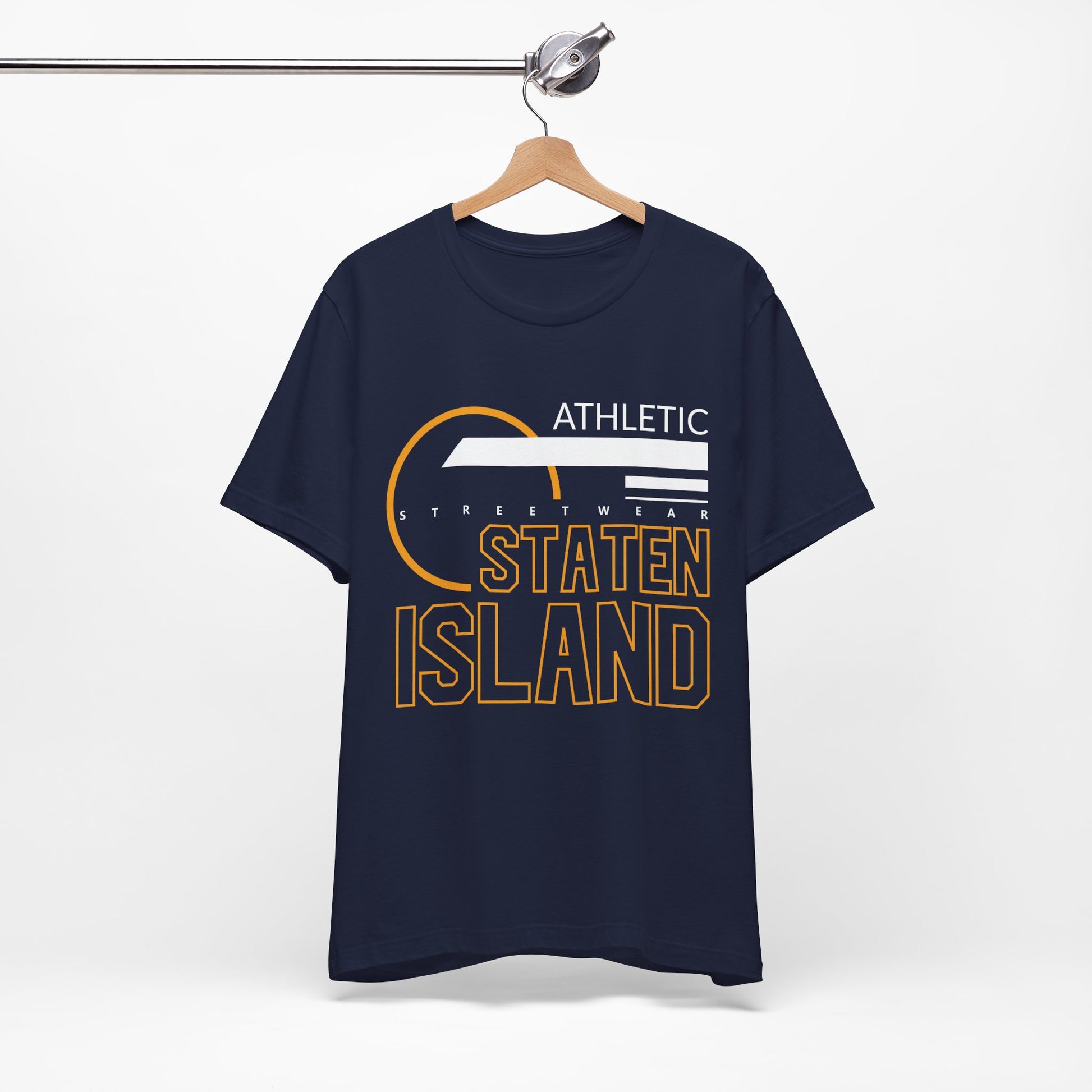 T-Shirt Unisex T Shirt - Athletic Staten Island Tee | Casual Comfort Fit | Affinite Navy