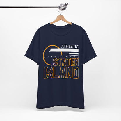 T-Shirt Unisex T Shirt - Athletic Staten Island Tee | Casual Comfort Fit | Affinite Navy