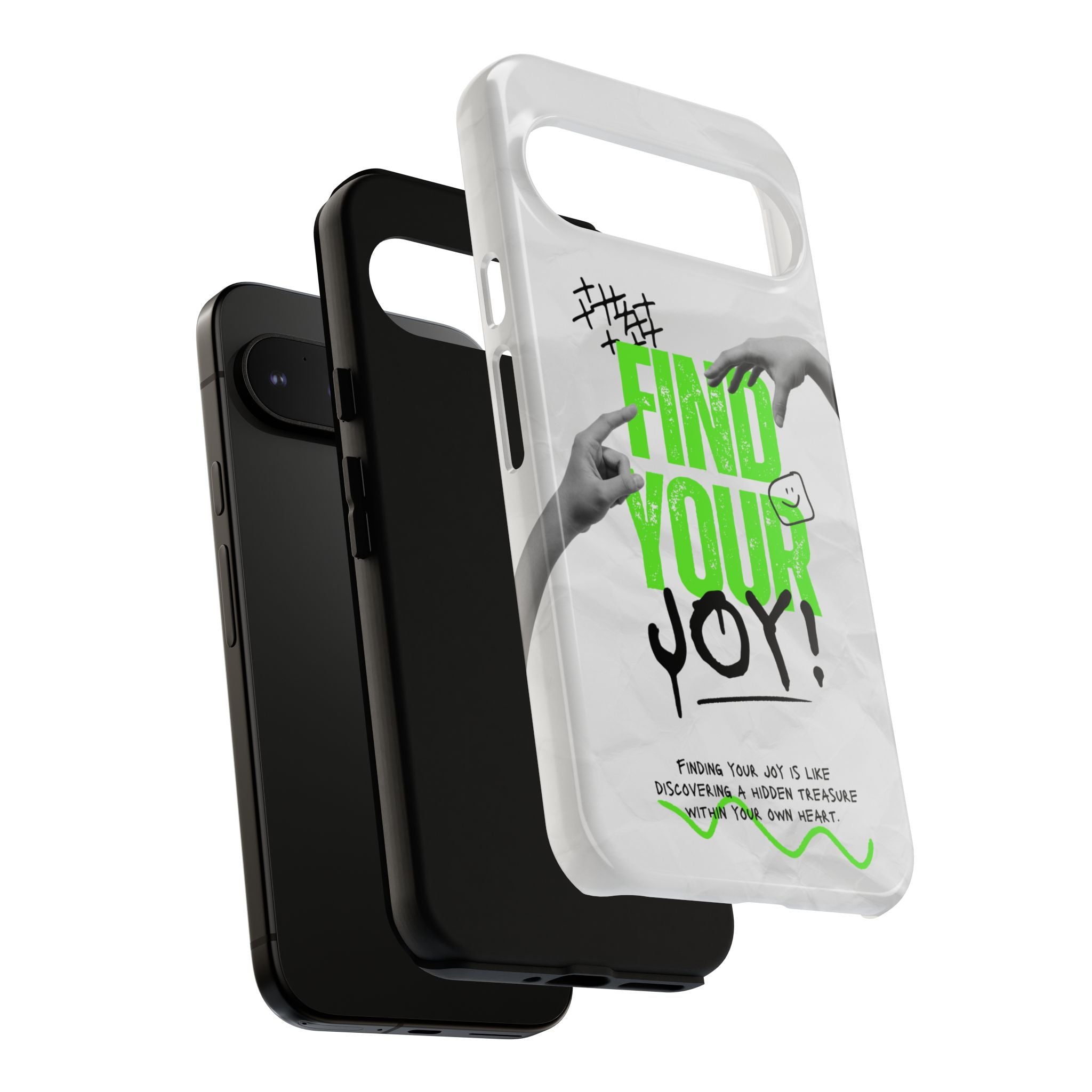 Phone Cases - Find Your Joy Themed Tough Phone Protection for iPhone, Samsung, Google Pixel (Matte/Glossy)