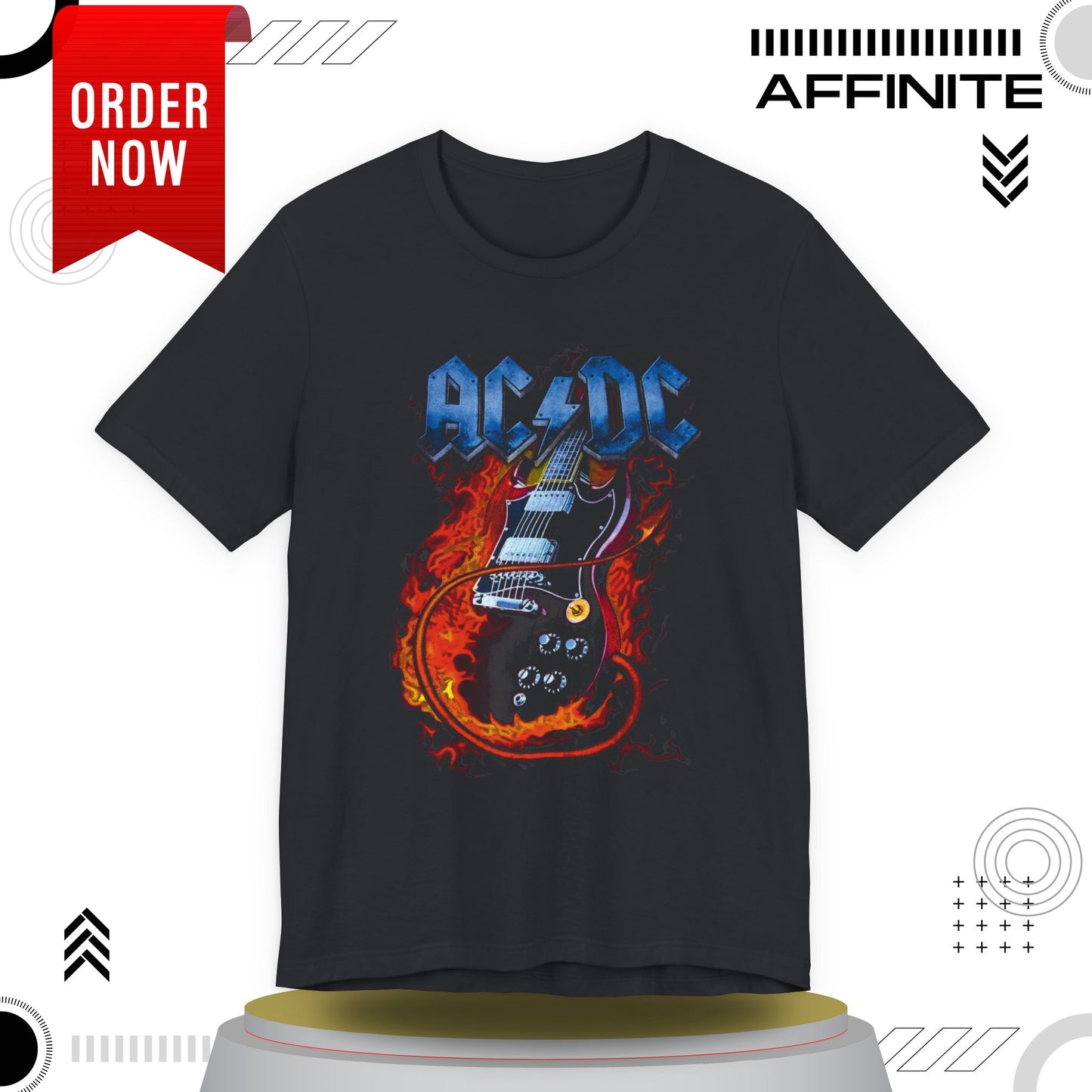 T-Shirt Rock In T Shirt - AC/DC Graphic Tee (Unisex Rock Shirt)