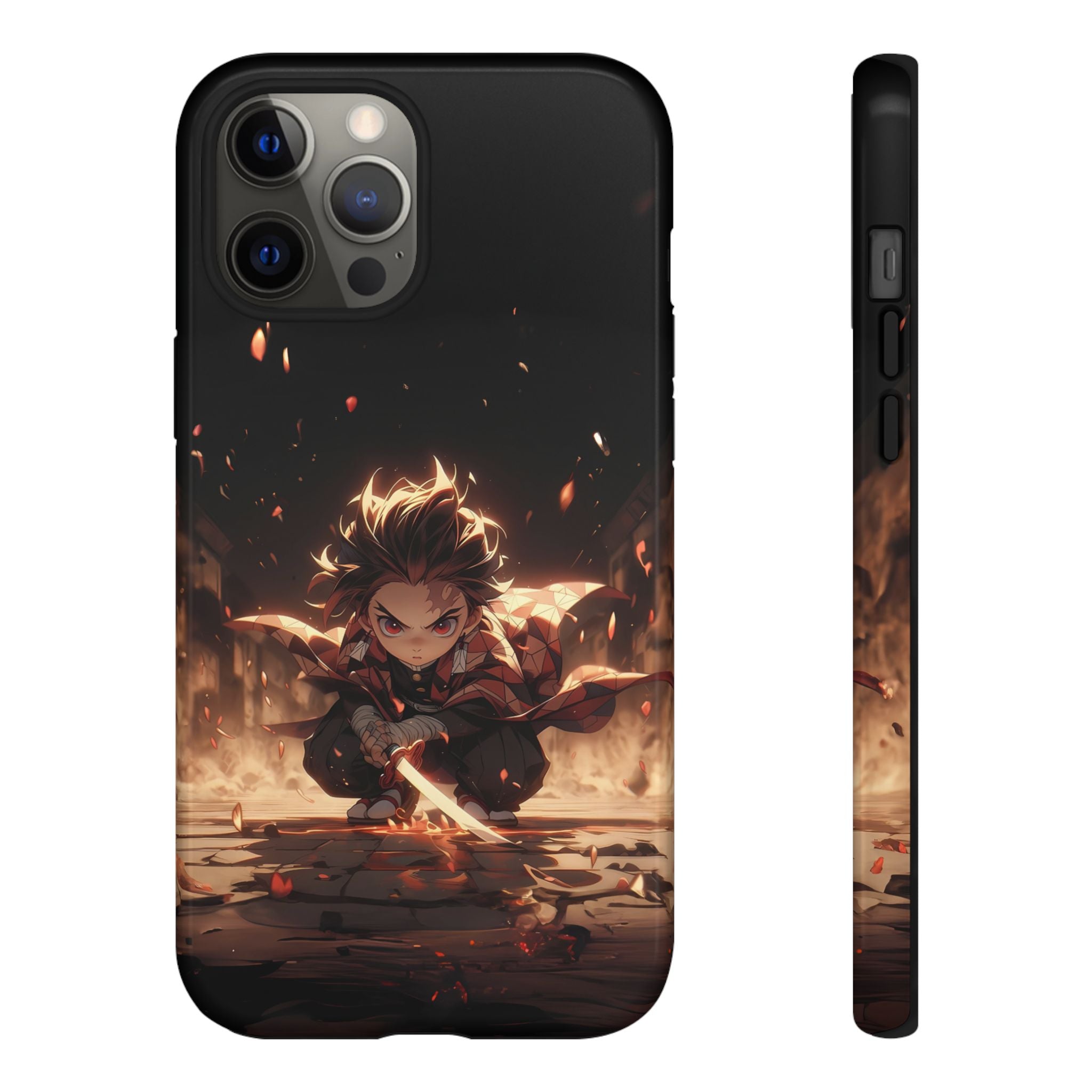 Tough Phone Case – Chibi Tanjiro Kamado Anime Protective Case for iPhone & Samsung