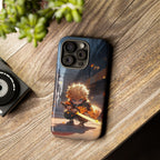 Chibi Zenitsu Lightning Tough Phone Case – Anime Protective Case for iPhone & Samsung, UV Resistant, Durable & Stylish