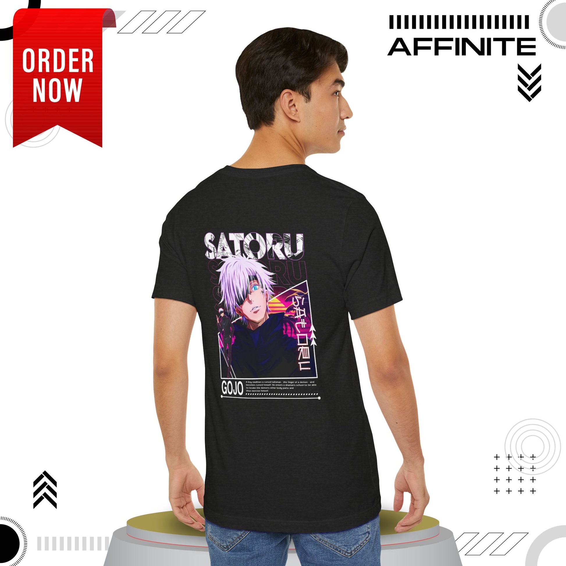 T-Shirt Unisex Anime Jujutsu Kaisen T-shirt - Gojou Satoru Design