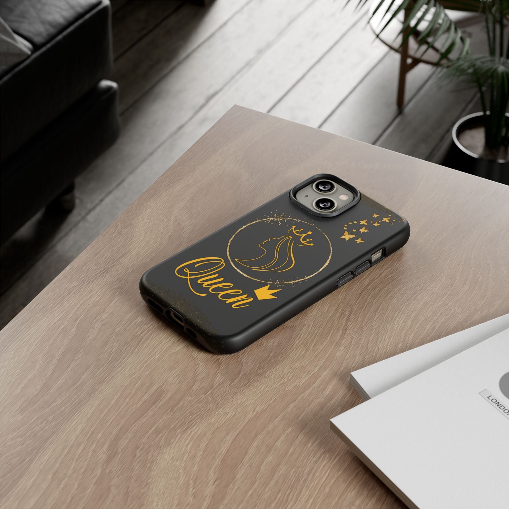 Tough Case Queen Phone Case – Matte & Glossy Crown Design for iPhone, Samsung & Pixel