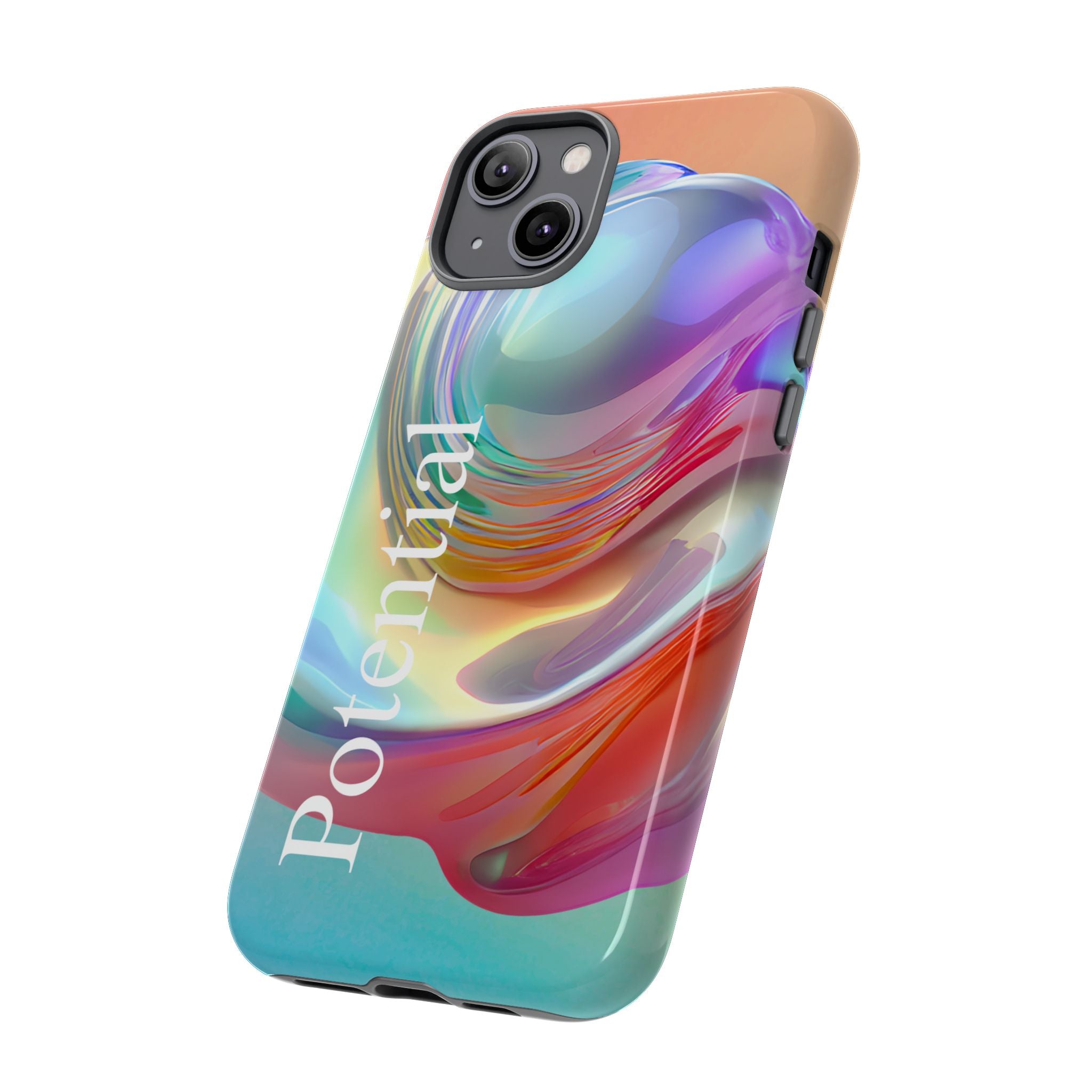 Colorful Phone Tough Case - "Potential" Metamorph Design