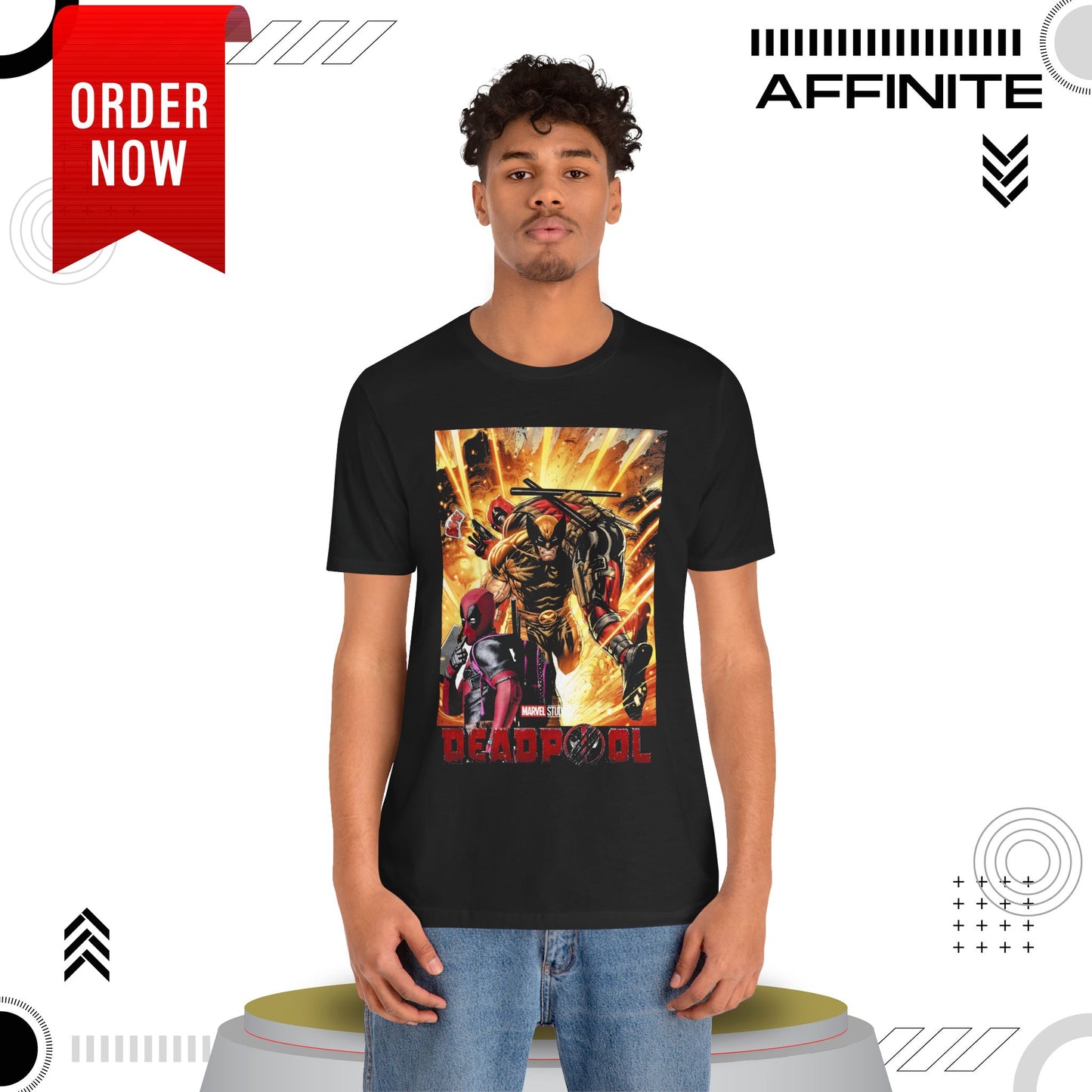 T-Shirt Marvel T Shirt - Deadpool Graphic Tee (Unisex Cotton)