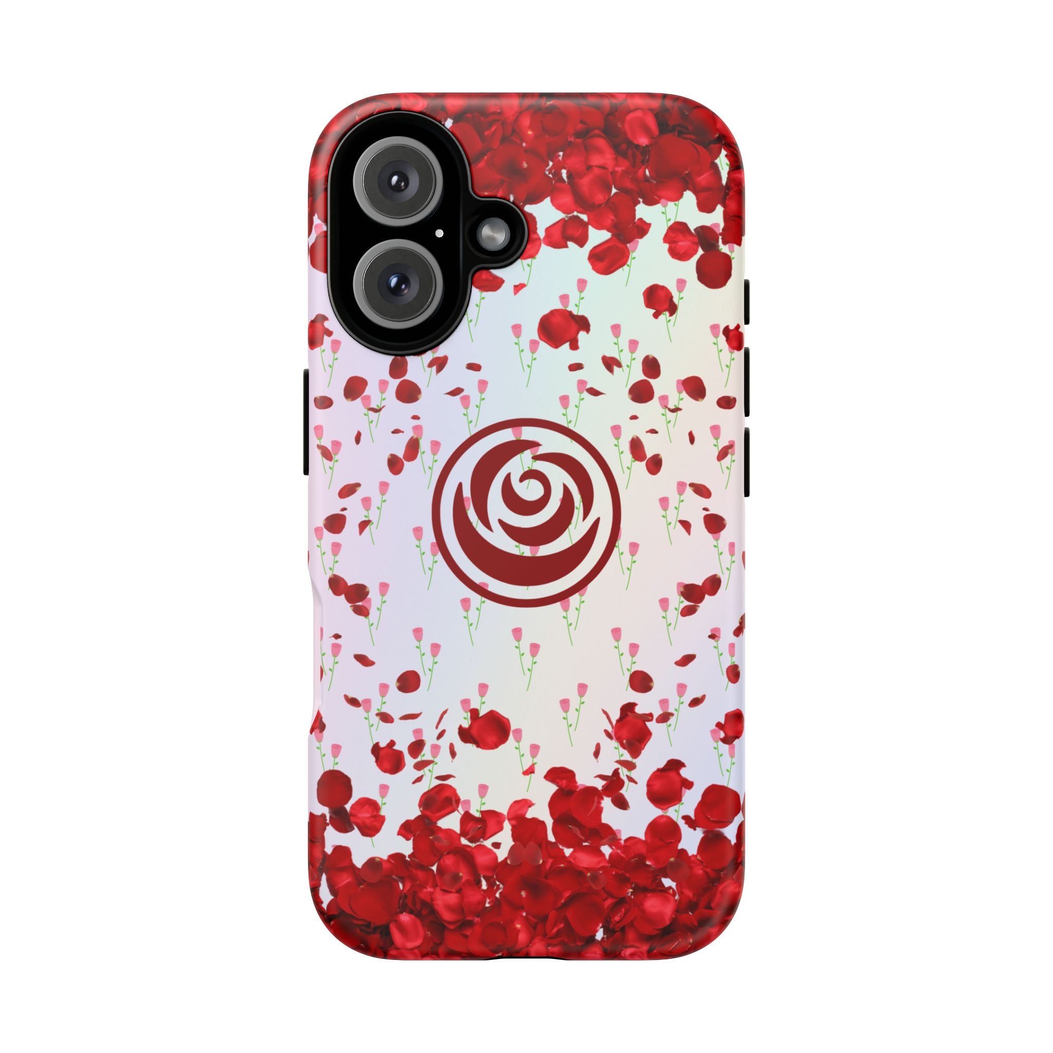 Tough Cases - Red Blossom Elegance Themed Phone Protection for iPhone, Samsung, and Google Pixel (Matte/Glossy)