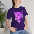 T-Shirt Vibrant Purple Leopard Tee - Unisex Jersey Shirt, Wild Animal Print, Graphic Tee, Gifts for Nature Lovers, Unique Artwear, Stylish [...]
