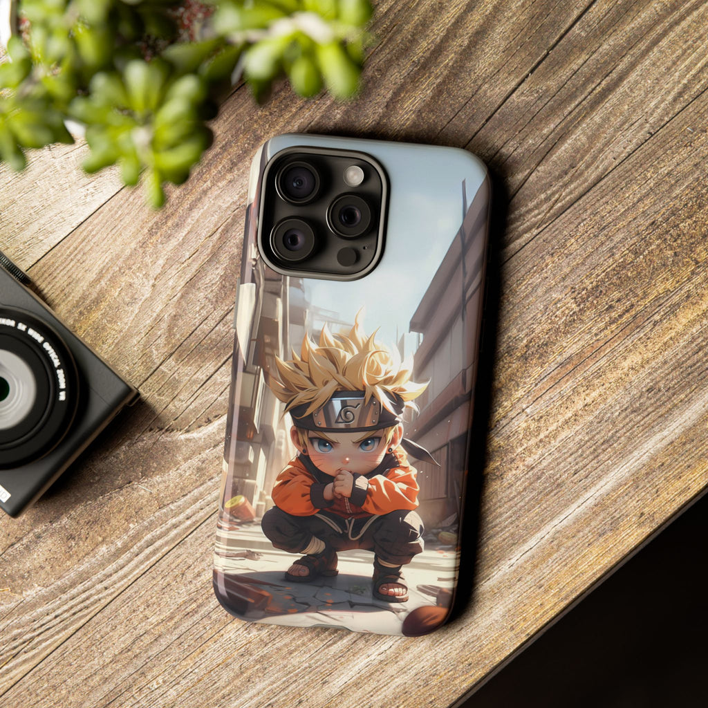 Chibi Naruto Tough Phone Case – Anime Protective Case for iPhone & Samsung, UV Resistant, Durable & Stylish