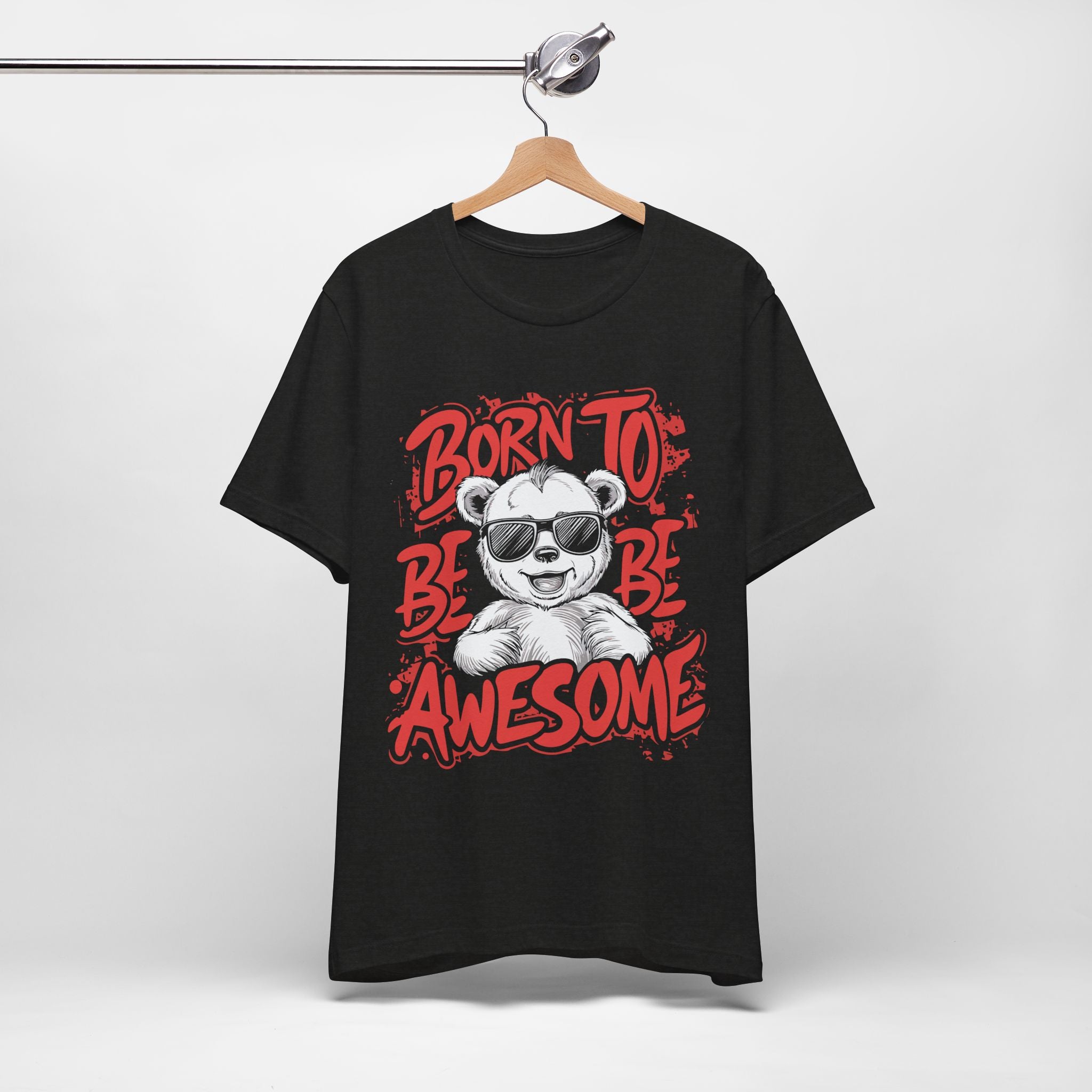 Born To Be Awesome Shirt – Fun Graphic Tee for Kids & Adults | Soft Cotton Unisex Fit