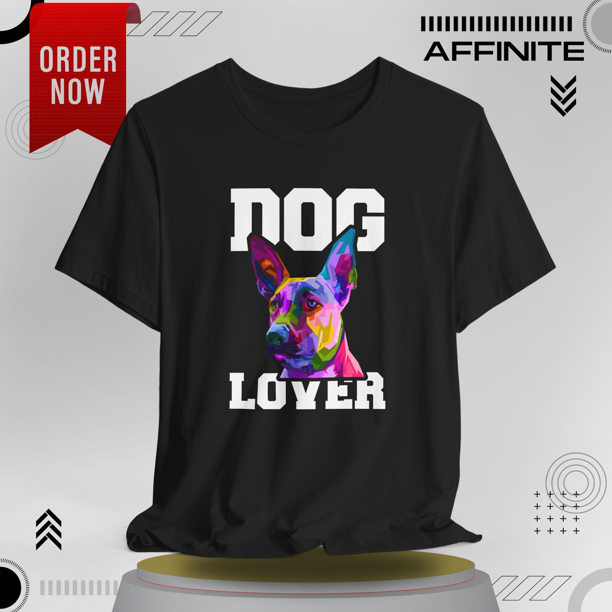 T-Shirt T Shirt Drawing - Dog Lover Graphic Tee (Unisex Cotton)