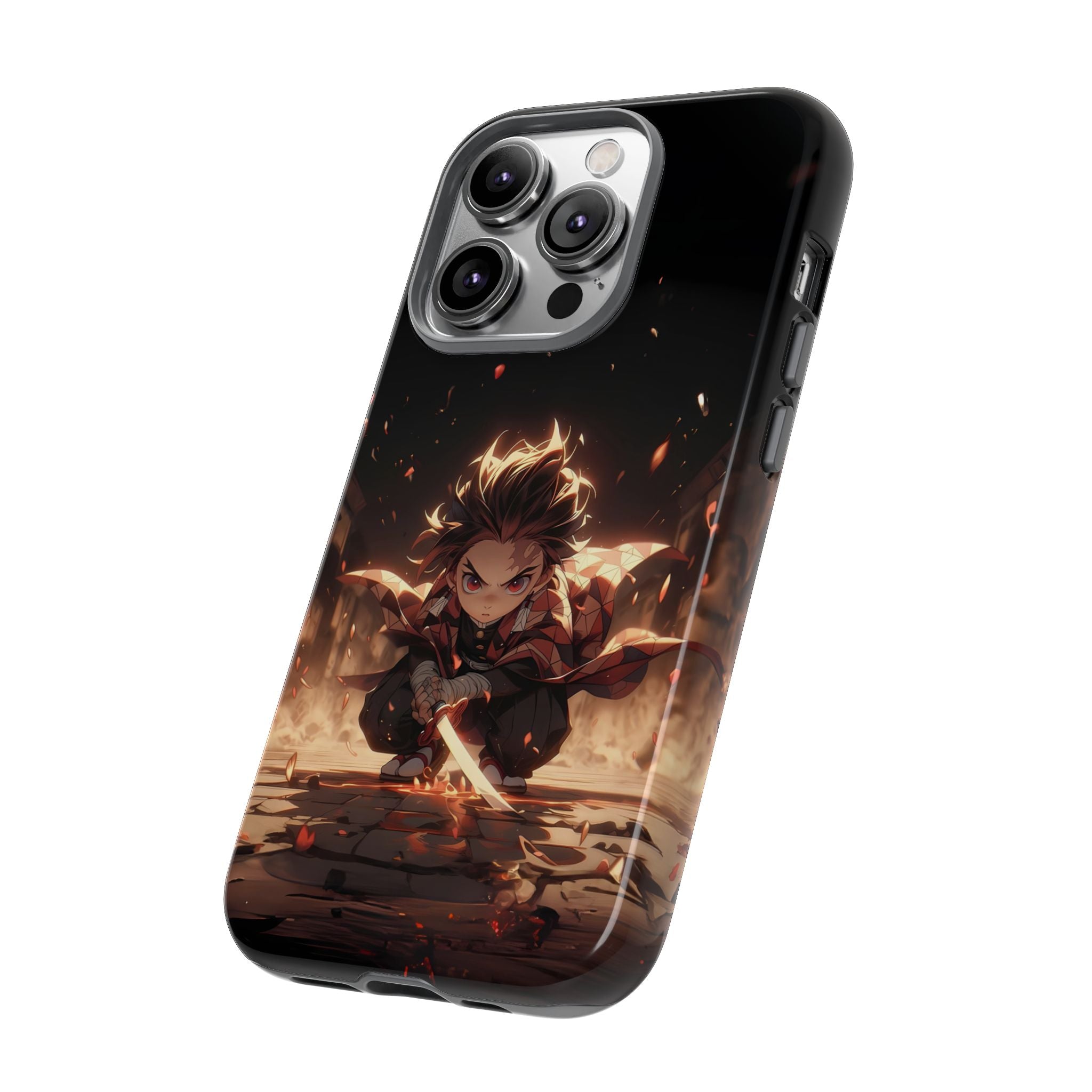 Tough Phone Case – Chibi Tanjiro Kamado Anime Protective Case for iPhone & Samsung