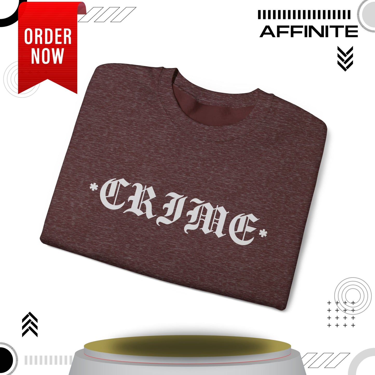 Sweatshirt CRIME Graphic Sweatshirt - Unisex Heavy Blend Crewneck (Cotton/Polyester)