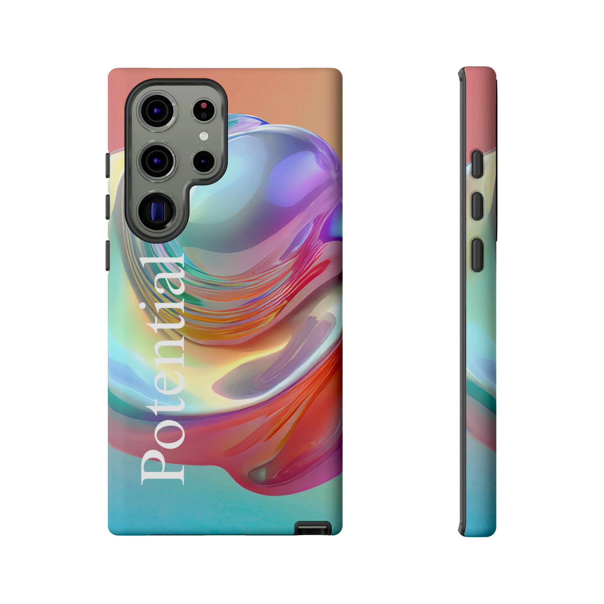 Colorful Phone Tough Case - "Potential" Metamorph Design