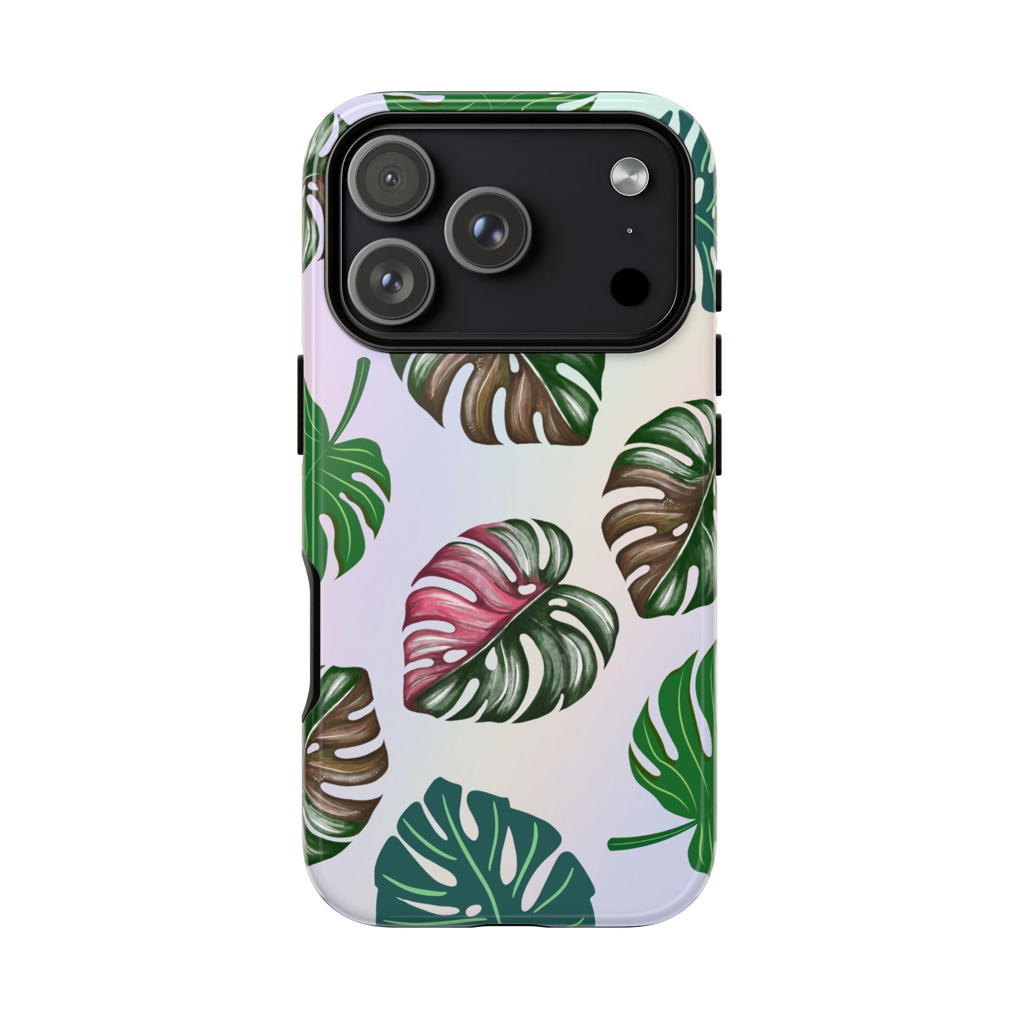 Tough Cases - Monstera Leaf Themed Phone Protection for iPhone, Samsung, and Google Pixel (Matte/Glossy)