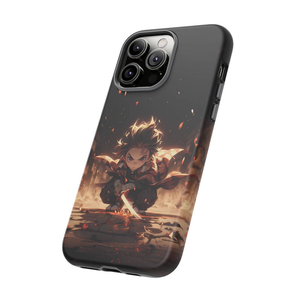 Tough Phone Case – Chibi Tanjiro Kamado Anime Protective Case for iPhone & Samsung