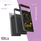 Tough Case Queen Phone Case – Matte & Glossy Crown Design for iPhone, Samsung & Pixel