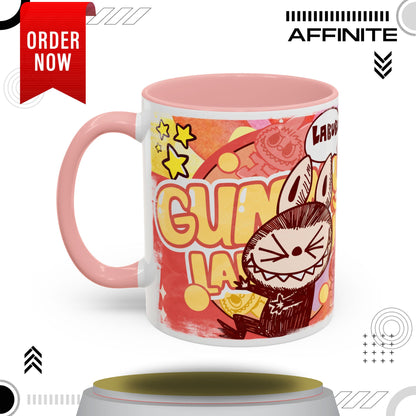Mug Lazy Yoga Character Coffee Mug - Fun & Whimsical Art for Every Caffeine Lover 11oz Pink