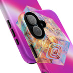 Vibrant 3D Cube Phone Case - Colorful Gradient Art for iPhone, Samsung & Pixel