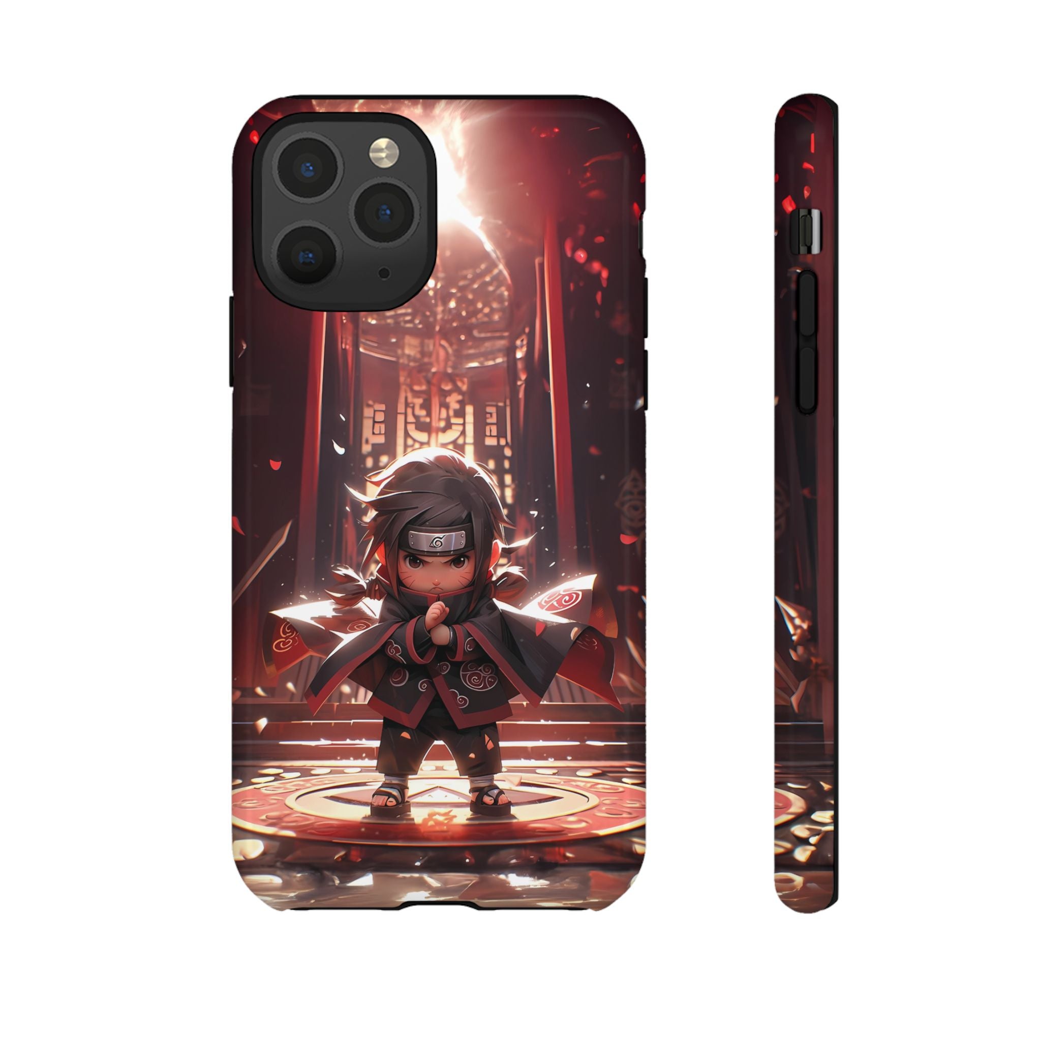 Chibi Itachi Tough Phone Case – Anime Protective Case for iPhone & Samsung, UV Resistant, Durable & Stylish