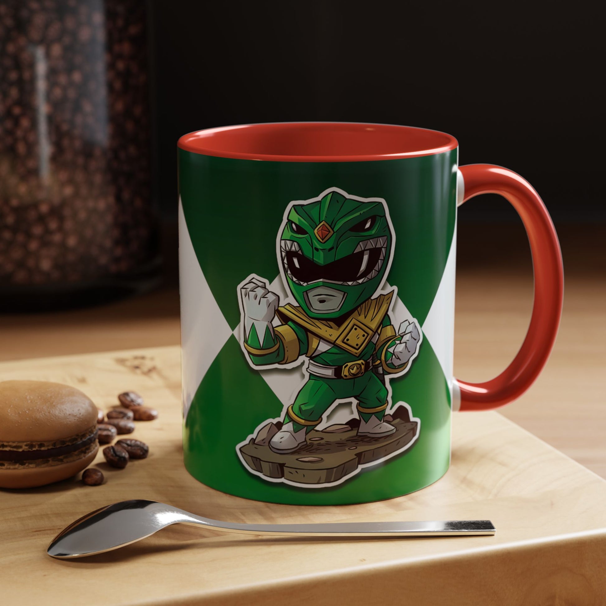 Mug Green Ranger Mug – 11oz & 15oz Mighty Morphin Power Rangers Ceramic Cup