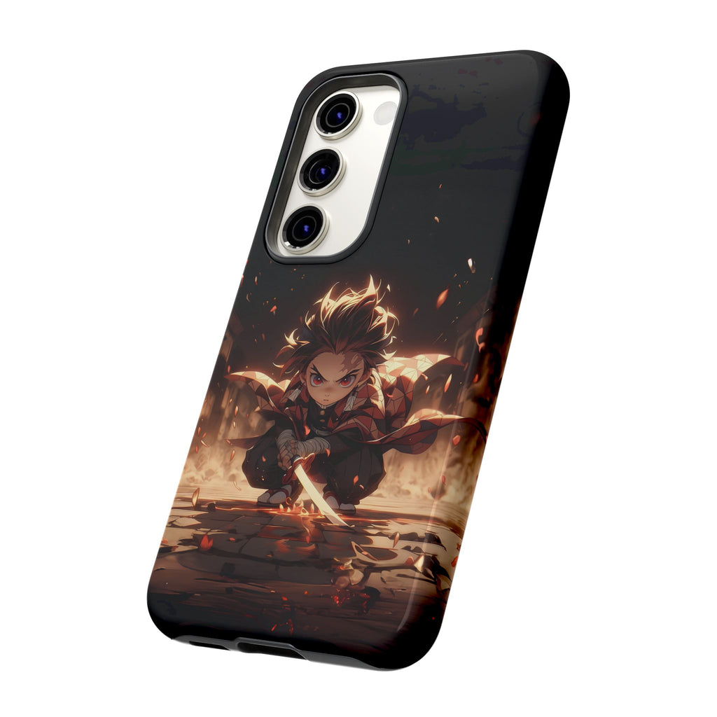 Tough Phone Case – Chibi Tanjiro Kamado Anime Protective Case for iPhone & Samsung