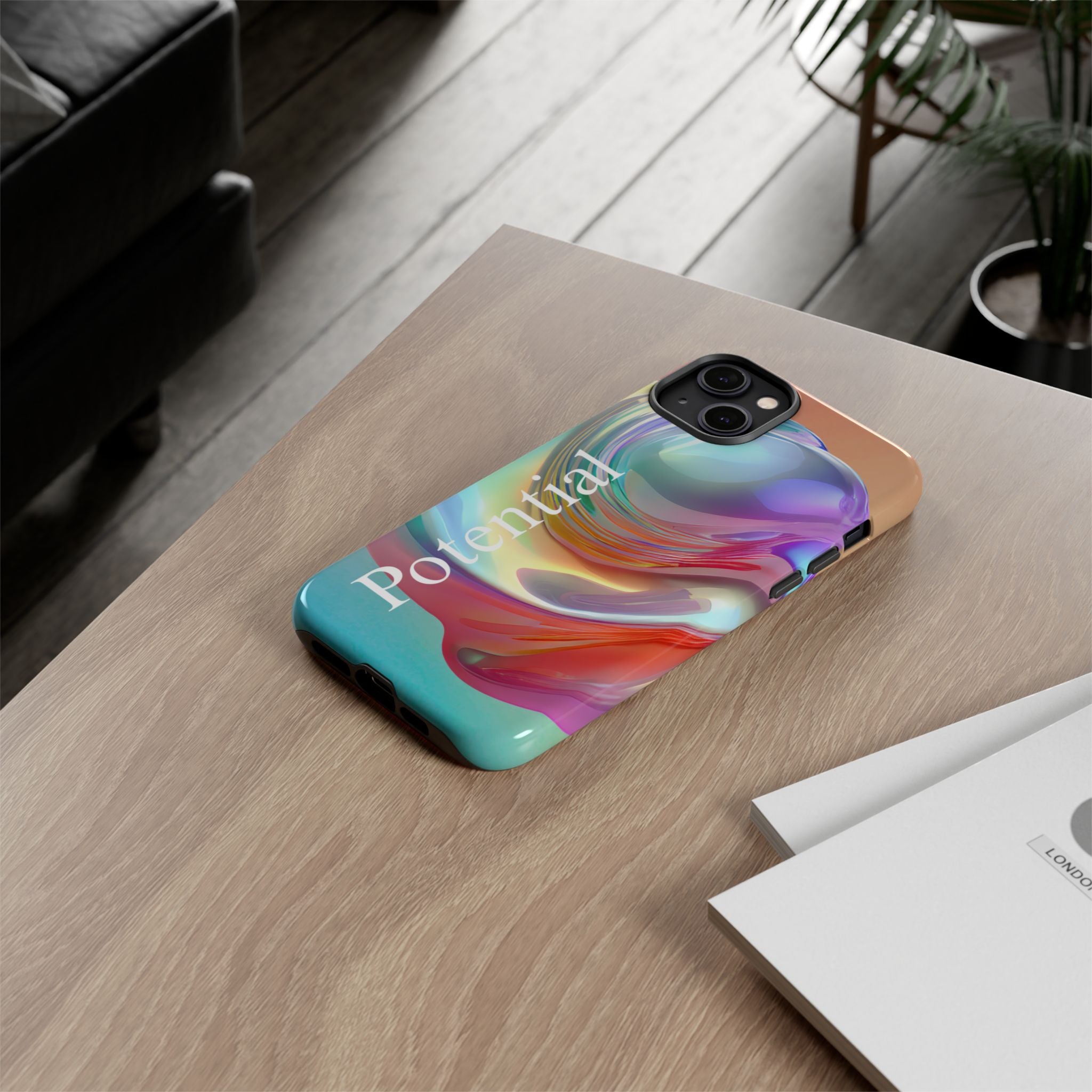 Colorful Phone Tough Case - "Potential" Metamorph Design