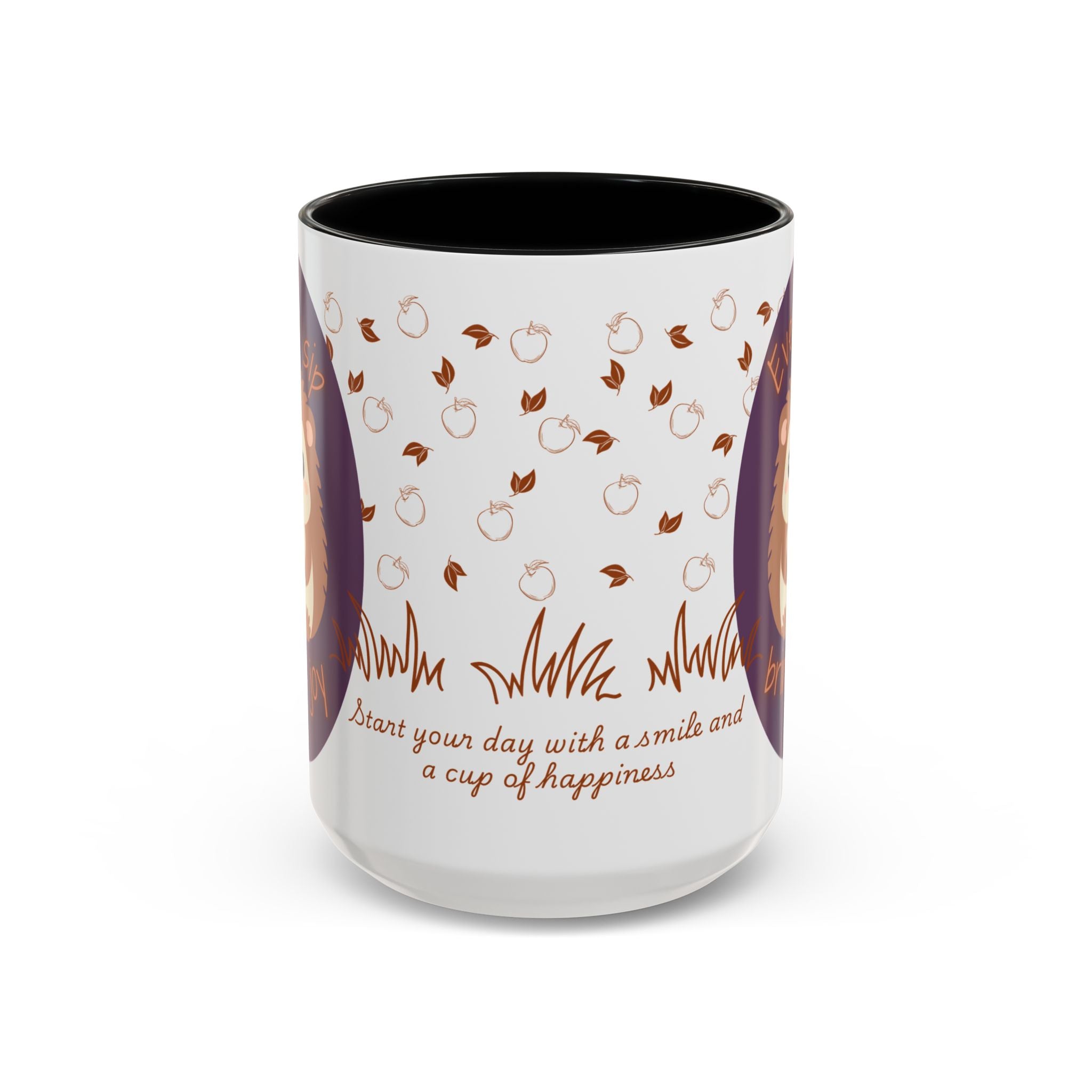 Cute Hedgehog Accent Coffee Mug , Funny Gift for Animal Lovers, (11oz) (15oz)