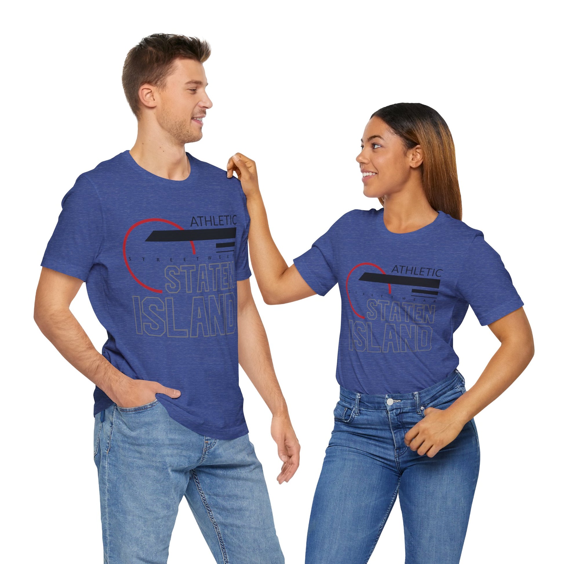 T-Shirt Unisex T Shirt - Athletic Staten Island Tee | Casual Comfort Fit | Affinite
