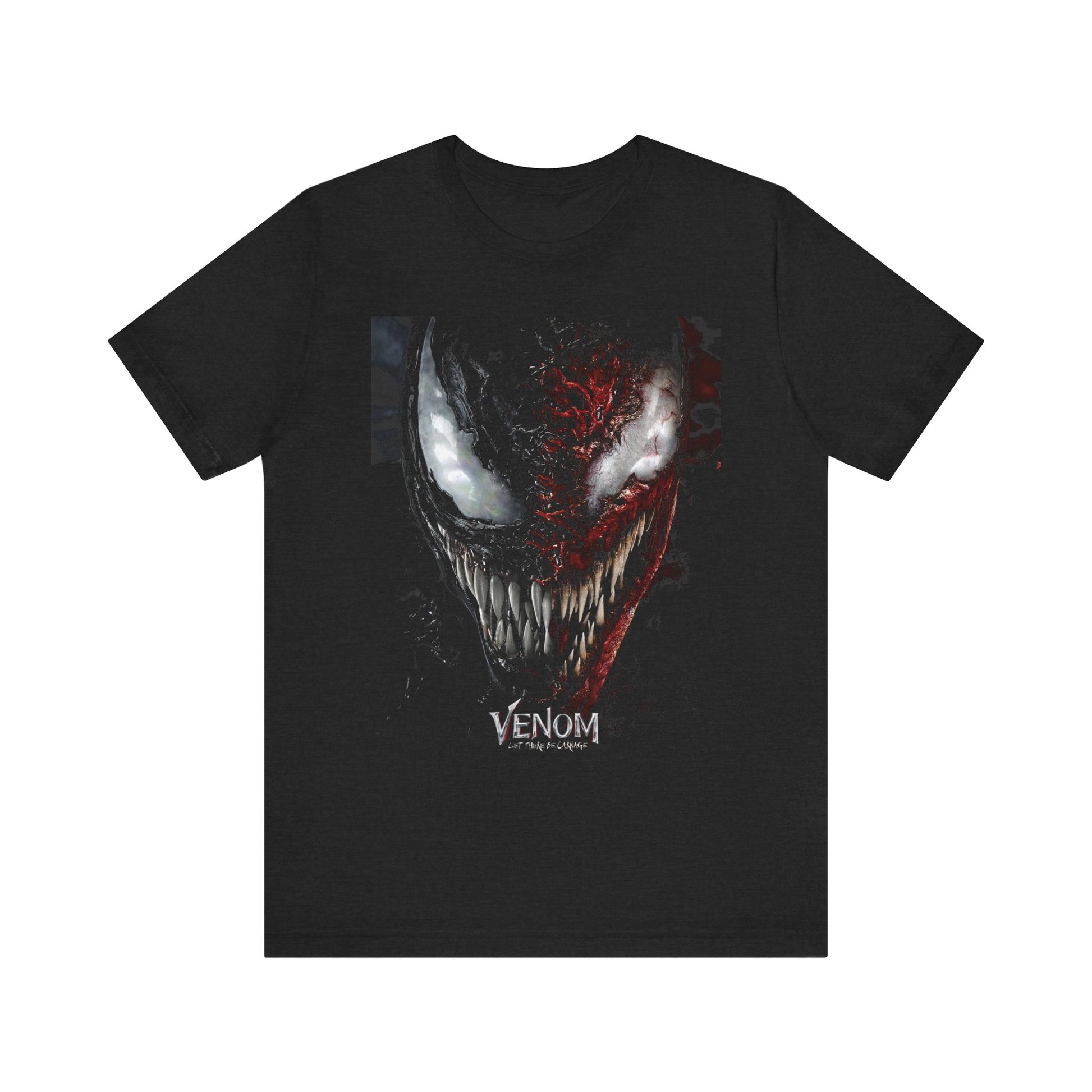 T-Shirt Venom Graphic Tee - Unisex Comic Book T-Shirt for Fans (100% Cotton) Solid Black Blend
