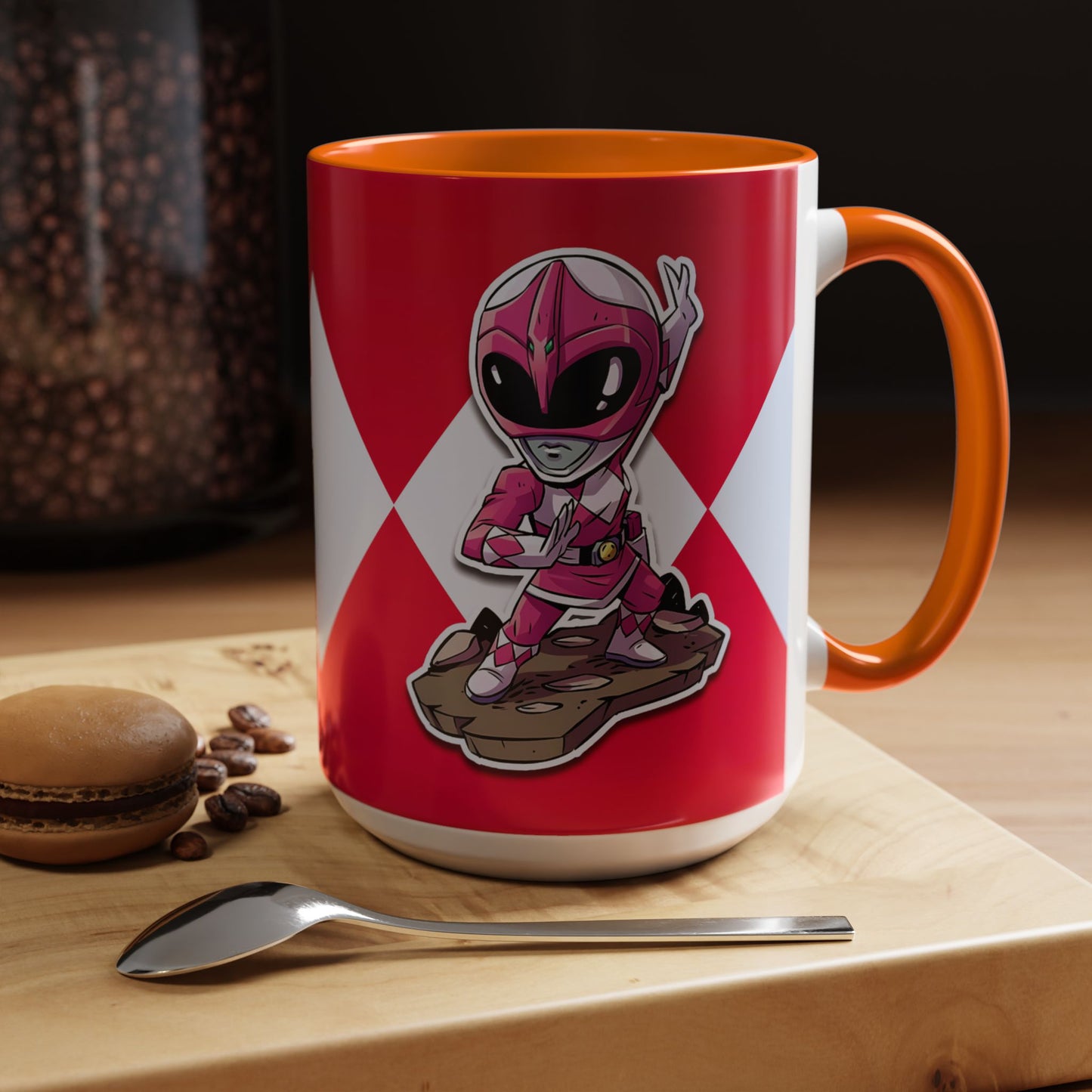 Mug Mighty Morphin Power Rangers Pink Ranger Ceramic Mug - 11oz & 15oz Coffee Mug - Accent Mug for Pop Culture Fans