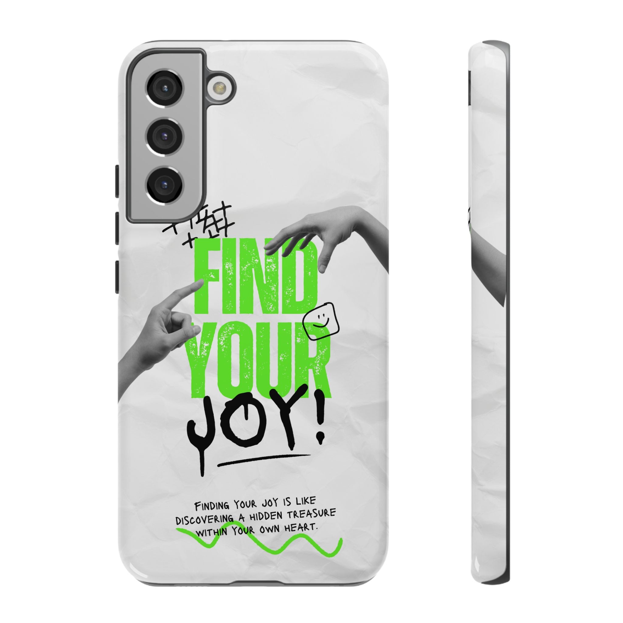 Phone Cases - Find Your Joy Themed Tough Phone Protection for iPhone, Samsung, Google Pixel (Matte/Glossy)