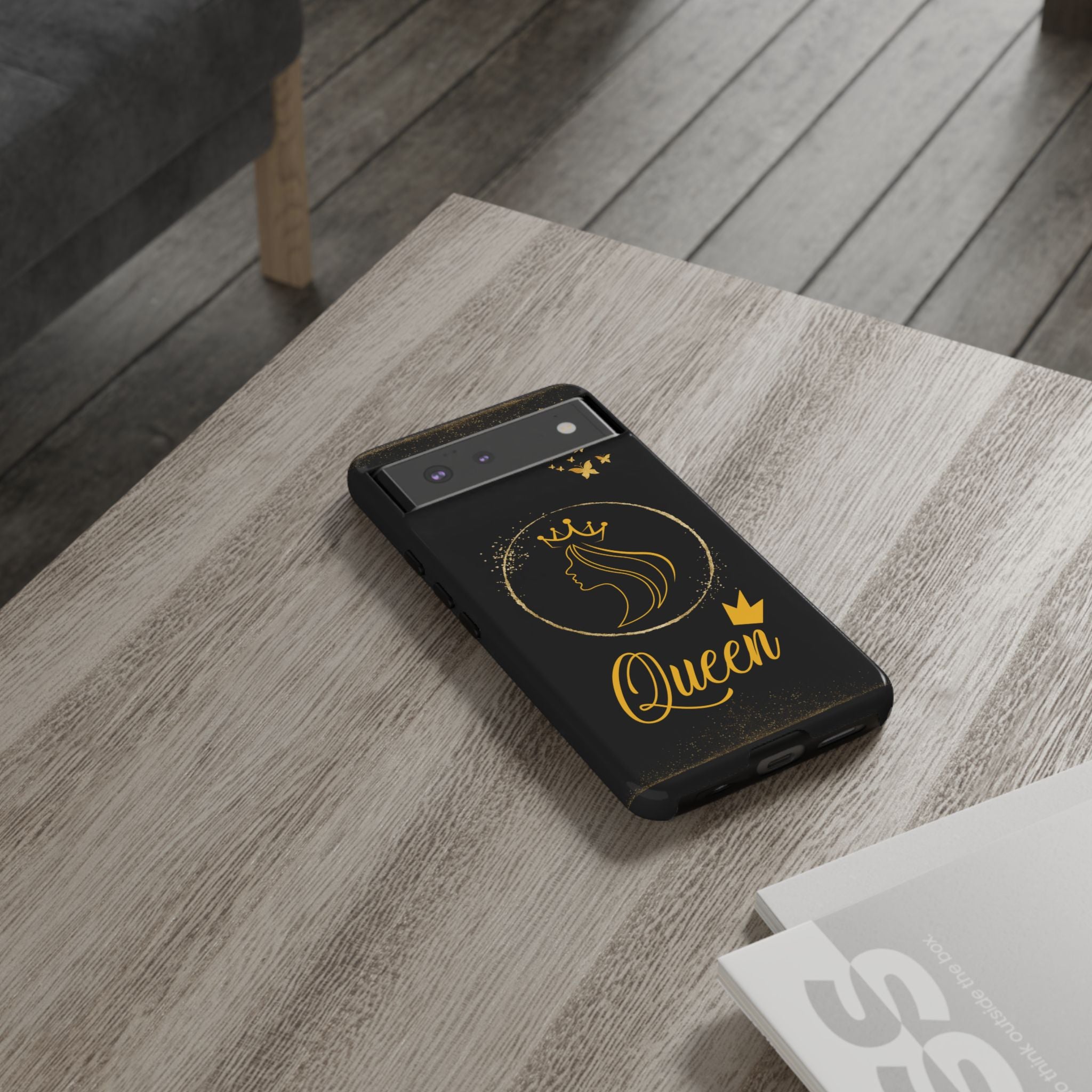 Tough Case Queen Phone Case – Matte & Glossy Crown Design for iPhone, Samsung & Pixel