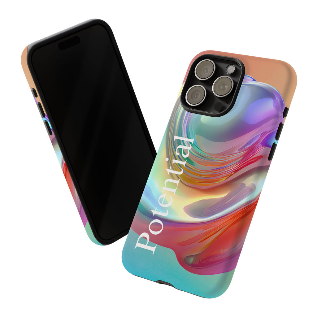Colorful Phone Tough Case - "Potential" Metamorph Design