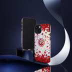 Tough Cases - Red Blossom Elegance Themed Phone Protection for iPhone, Samsung, and Google Pixel (Matte/Glossy)