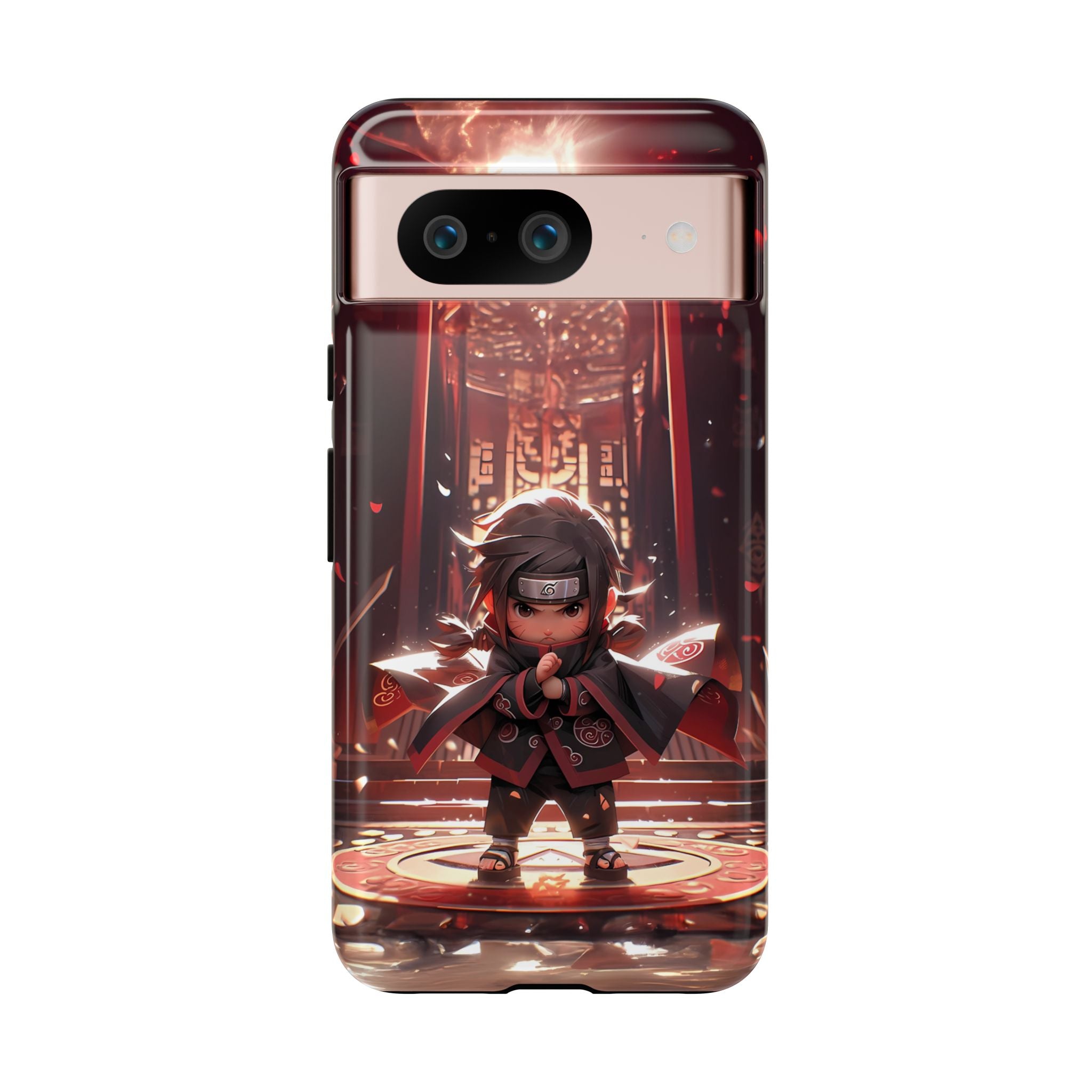 Chibi Itachi Tough Phone Case – Anime Protective Case for iPhone & Samsung, UV Resistant, Durable & Stylish